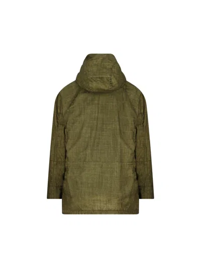 Massimo Osti Studio Hooded Jacket In Green