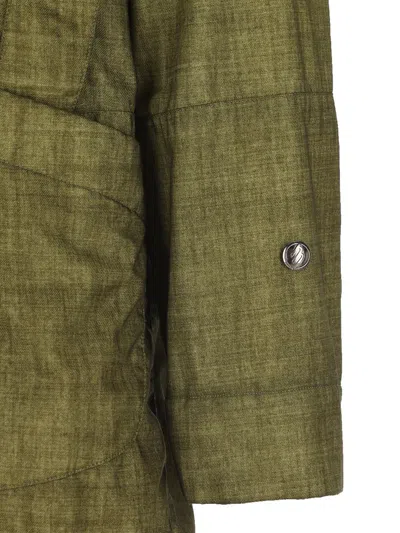 Massimo Osti Studio Hooded Jacket In Green