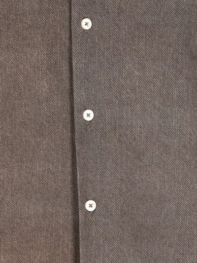Xacus X Franz Kraler Buttoned Shirt In Gray