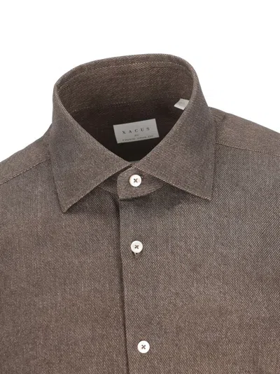 Xacus X Franz Kraler Buttoned Shirt In Gray