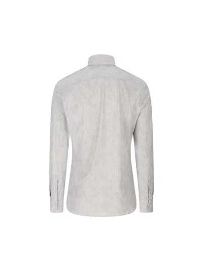 Xacus X Franz Kraler Buttoned Shirt In Gray