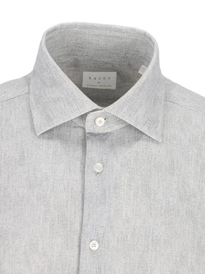 Xacus X Franz Kraler Buttoned Shirt In Gray