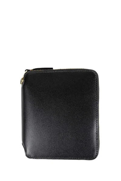 Comme Des Garçons Zipper Around Classic Wallet Accessories In Black