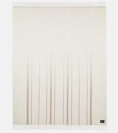 Loro Piana Dégradé Striped Cashmere Throw In Brown