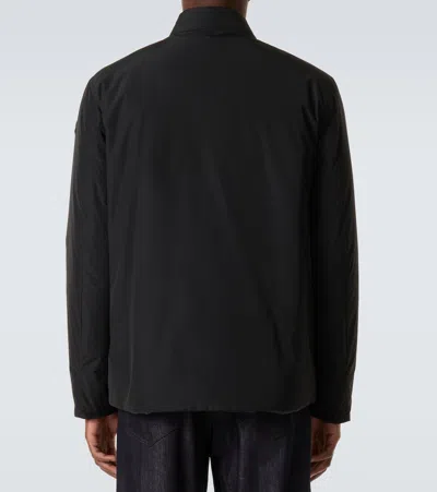 Moncler Ouille Reversible Short Down Jacket In Black