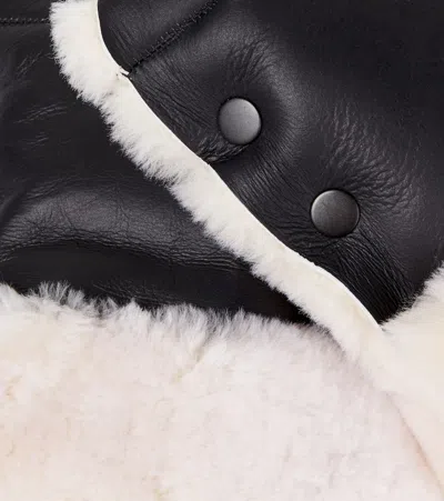 Binibamba Buggy Shearling Mittens In Black