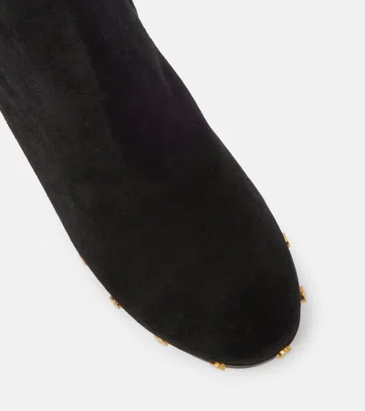 Veronica Beard Gavi Suede Ankle Boots In Black