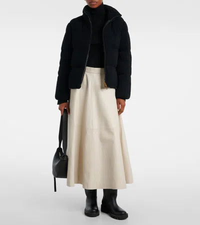 Moncler Mornas Short Down Jacket In Black