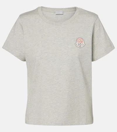 Moncler Cotton Jersey T-shirt In Gray