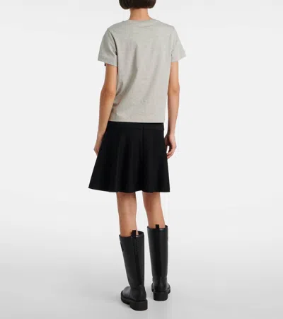 Moncler Cotton Jersey T-shirt In Gray