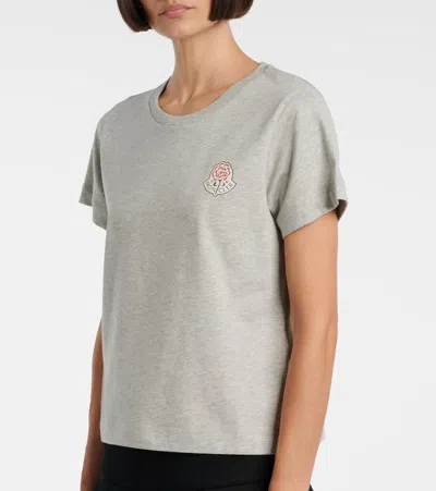 Moncler Cotton Jersey T-shirt In Gray