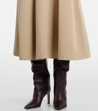 棉质中长半身裙