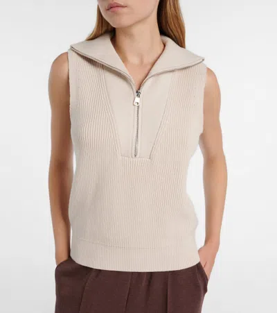 Varley Amina Half-zip Knit Pullover In Neutral