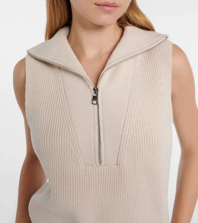 Varley Amina Half-zip Knit Pullover In Neutral