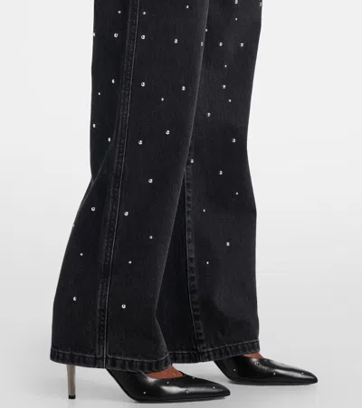 Isabel Marant Étoile Brinsa Festive Studded Straight Leg In Black