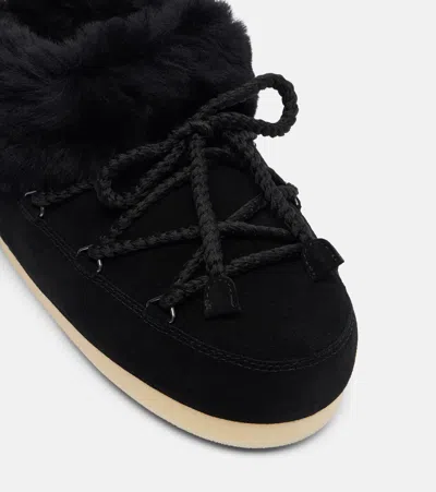 Moon Boot Women Black Logo Mules, 6.5/7.5 Luxury Mules For Women Darveys In Black