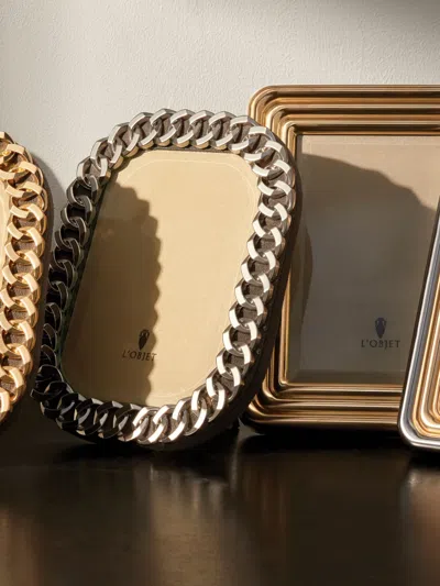 L'objet Cuban Link Bilderrahmen In Metallic