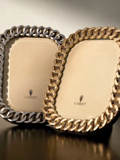 L'objet Cuban Link Bilderrahmen In Metallic