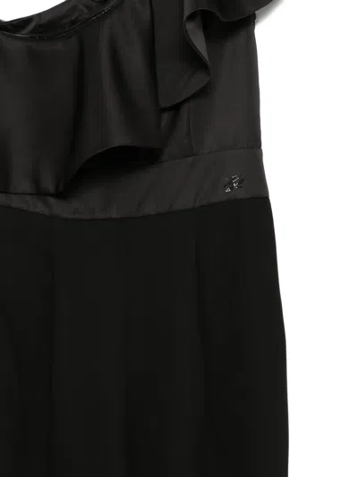 Karl Lagerfeld One-shoulder Jumpsuit In Black