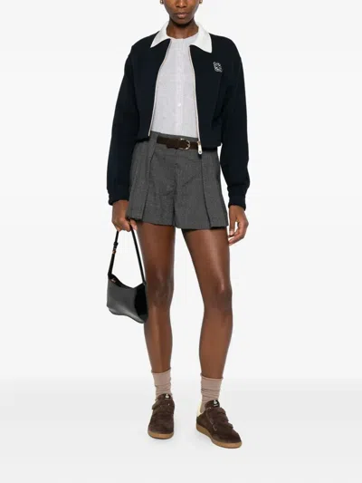 Sandro Sweatshirtjacke Mit Reissverschluss In Blue