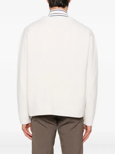 Sandro Sweatshirt Mit Blumenapplikation In White