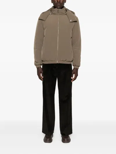 Sandro Kapuzenjacke Mit Reissverschluss In Brown