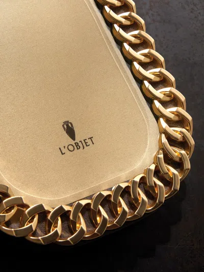 L'objet Cuban Link Bilderrahmen In Gold