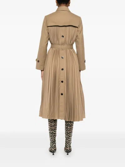 Sandro Trenchcoat Mit Gürtel In Brown
