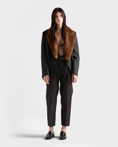 Prada Grisaille Pants In Gray