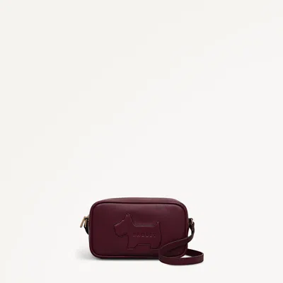 Radley London Dark Cherry Small Ziptop Cross Body Bag In Burgundy