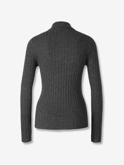 Peserico Merino Wool Sweater In Gray