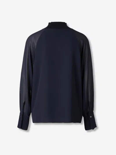 Peserico Long-sleeves Blouse In Blue