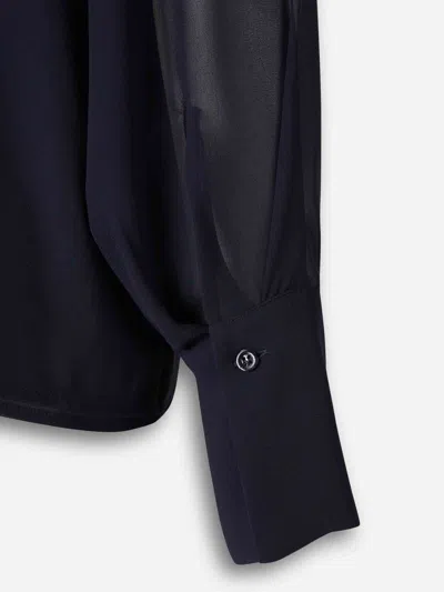 Peserico Long-sleeves Blouse In Blue