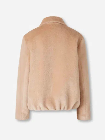 Peserico Long Coat In Brown