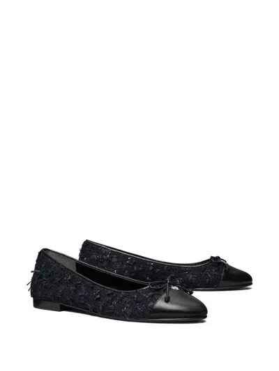 Tory Burch Cap-toe Ballet Flats In Blue