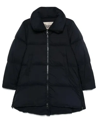Herno A-shape Down Jacket In Ecoage Clothing In Black