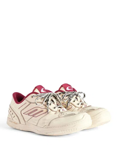Balenciaga Hamptons Medium Worn-out Sneaker In White In Neutral
