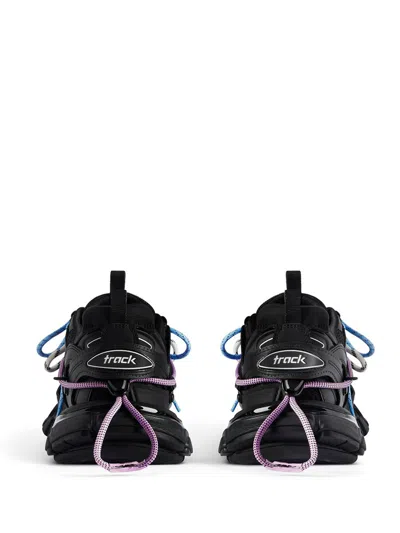 Balenciaga Trail Sneakers Multi-color Laces In Black