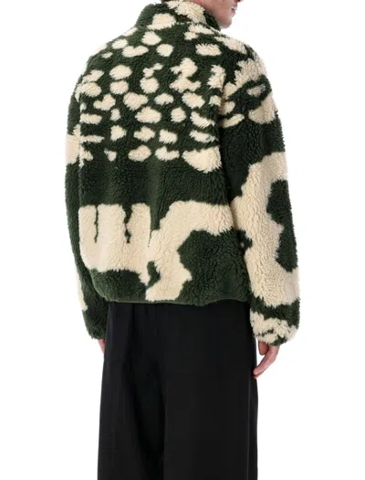 Obey Sherpa Jacket In Green