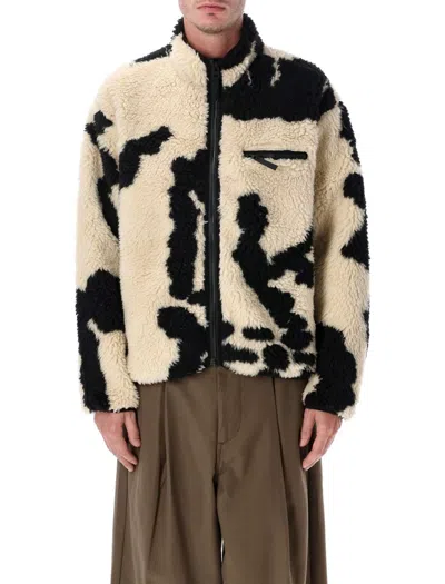 Obey Shaggy Fleece Jacket In Multi