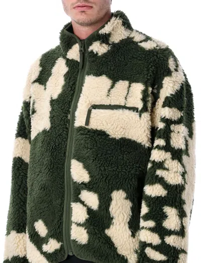 Obey Sherpa Jacket In Green