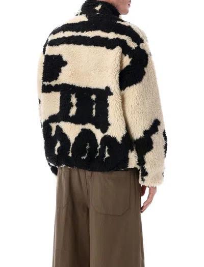Obey Shaggy Fleece Jacket In Multi