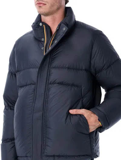 K-way Tuill Thermo Microfiber Down Jacket In Blue