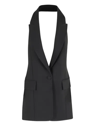 Marella Pocket Single-button Jacket In Black