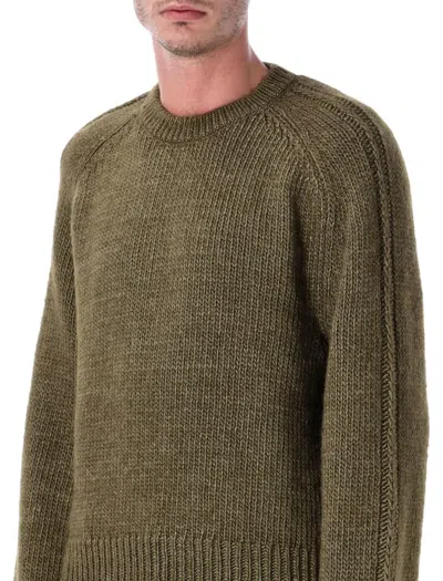Our Legacy True Wool And Silk-blend Sweater In Green