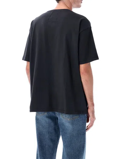 Rhude Crew Neck Short Sleeve Graphic Print T-shirt In Black