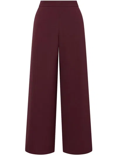 Maliparmi Wide-leg Trousers In Burgundy