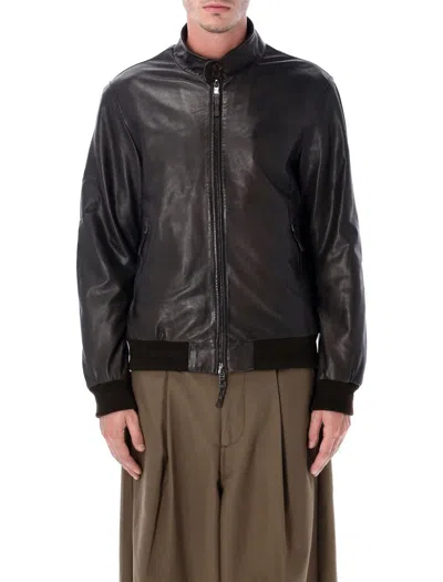 Sword 6.6.44 S.w.o.r.d 6.6.44 Leather Jacket In Brown