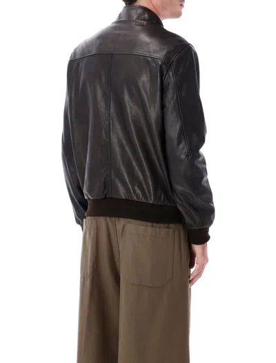 Sword 6.6.44 S.w.o.r.d 6.6.44 Leather Jacket In Brown