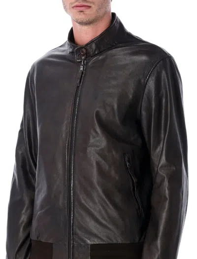 Sword 6.6.44 S.w.o.r.d 6.6.44 Leather Jacket In Brown